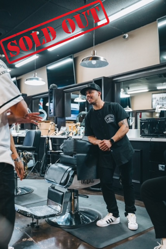 Black Brokedown Barbers Baseball Jersey