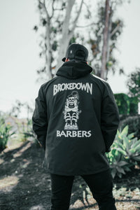 Classic Black Windbreaker